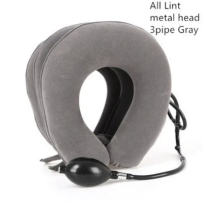 3 Layer Neck Massager Inflatable Air Cervical Neck Traction Support Pain Stress Relief Neck Collar Pillow Neck Stretching Brace