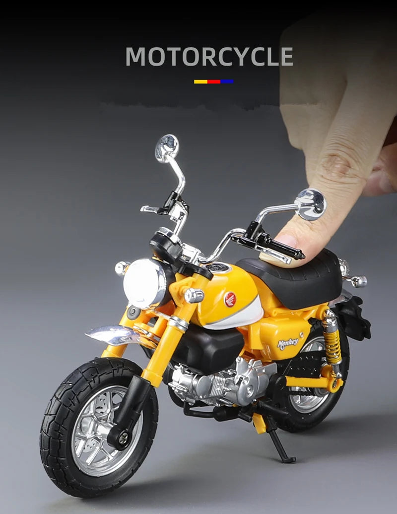 Diecast Honda Monkey 125 Motorcycle Model 1 to 12 Scale