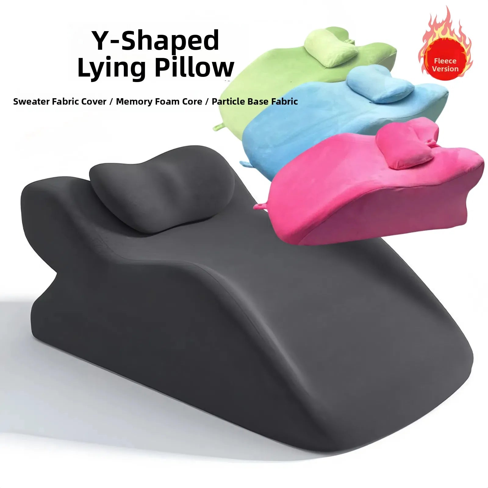 Memory Foam Pillow for Belly S Multi-Functional Soft Hard Dual Use Y-aped Multi-Layer Combination Home Office