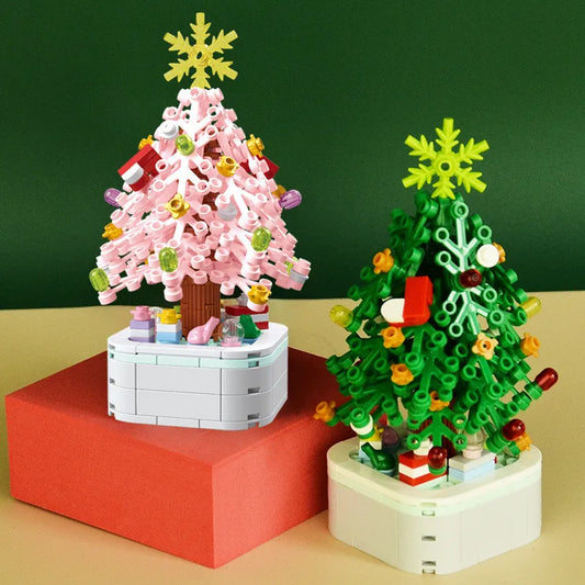 211pcs Creative Series Christmas Tree DIY Building Blocks, Educational Learning Science Bricks Halloween Gifts Toys for