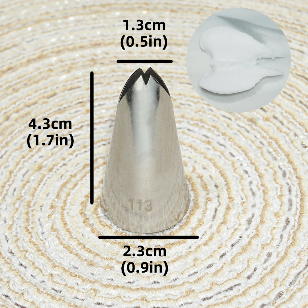 Multiple Large Metal Cake Cream Decoration Tips Pastry Tools Stainless Steel Piping Icing Nozzle Cupcake Head Dessert Decorators