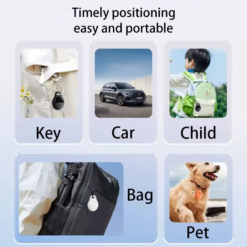 Mini Anti-lost Tracker Global Precision Positioning Locator With Find My App Extended Battery Life For  Pets Elderly