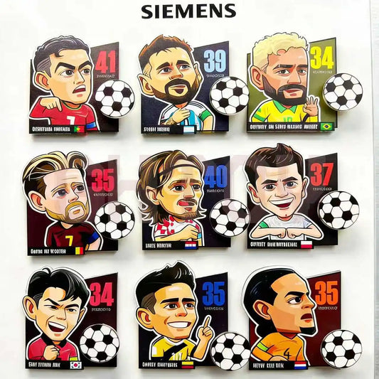 2026 Soccer Rotating Fridge Magnet Football Fan Souvenir Home Decor