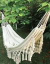 Hammock Large Brazilian Macrame Fringe Double Deluxe Hammock Swing Net Chair Outdoor Hanging Hammock Swings