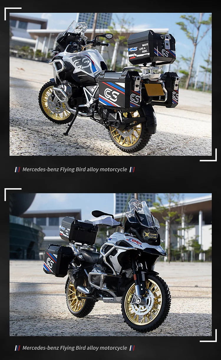 Diecast R1250 GS Adventure Motorcycle Model 1 to 10 Scale
