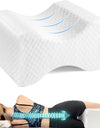 Memory Foam Knee Pillow for Orthopedic Sciatica Back Leg Hip Align Spine Pregnancy Body Pillows Back Support for Side Sleepers