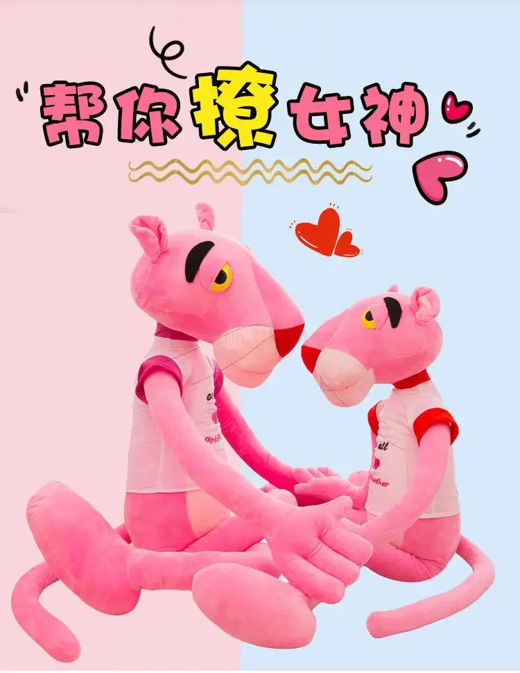 Disney 60cm~180cm  Pink Plush Doll Toys Cute Cartoon Leopard Stuffed Animal  Toy Soft Kawaii Stuffed Doll Christmas Gift