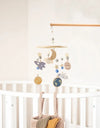 Baby Bed Bell Music Box Hanging Toys Wood Grain 360° Rotary Newborn Infant Crib Mobile Musical Box 0 12 Months Baby Rattles Toys
