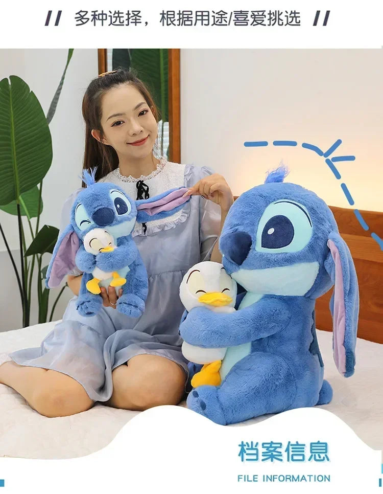Disney Plush Doll Stitch Lilo Doll Cute Duck Stitch Plush Stuffed Toy Christmas 's Birthday Gift Kawaii Decoration Toys