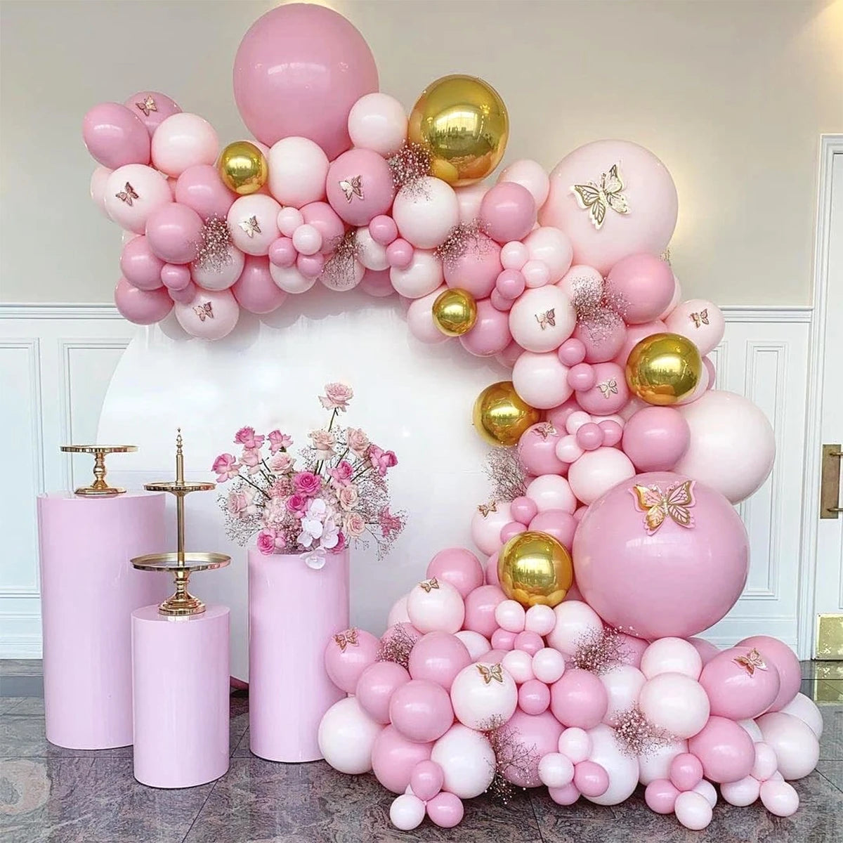 Purple Butterfly Balloons Garland Arch Kit Latex Ballon Birthday Party Decor Kids Adult Wedding Baloon Baby Shower Decor Ballon