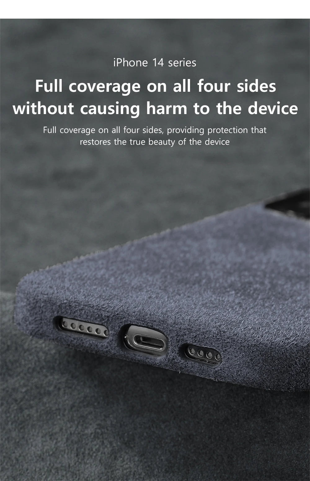 for Magsafe Case Soft Suede Fur Car Leather Phone Case for iPhone 14 Pro Max 14Pro 14 Plus  Back Cover