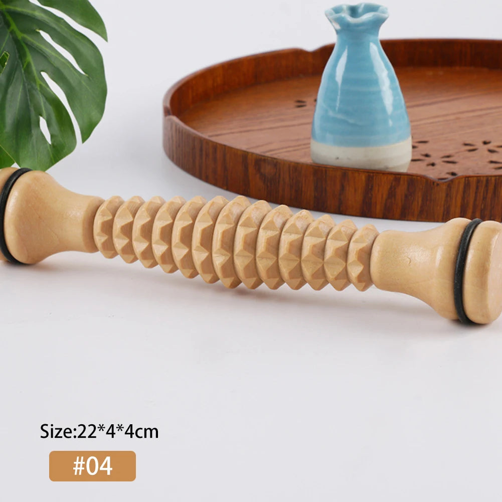 Wood Foot Massage Roller for Plantar Fasciitis Relief Deep Tissue Massage Tool Stress Relief Foot Massage Rpller Relieve Stress