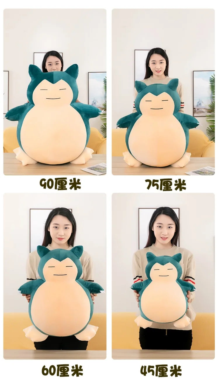 Hot 60cm Kawaii Snorlax Plush Toy Anime Pokemon Stuffed Doll Large Cute Baby Gift Kids Birthday Xmas Present Wholesale