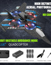 RC Plane with Camera Helicopter Remote Control Aircraft Obstacle Avoidance Fighter 2.4G Airplane EPP Foam Plane  Toys