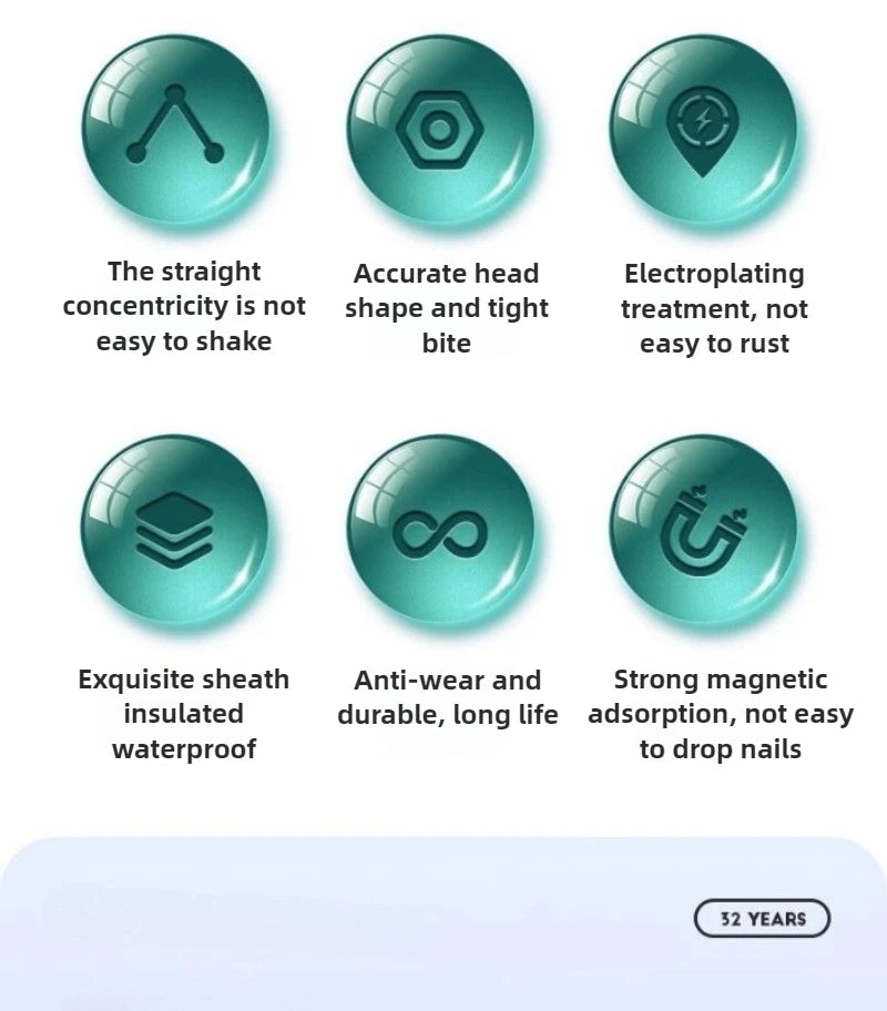 Hexagon socket Bit set Impact Drill Bits, Hex Head Tungsten Steel Screwdriver Bits Suit 1/4 Inch Hexagonal Shank