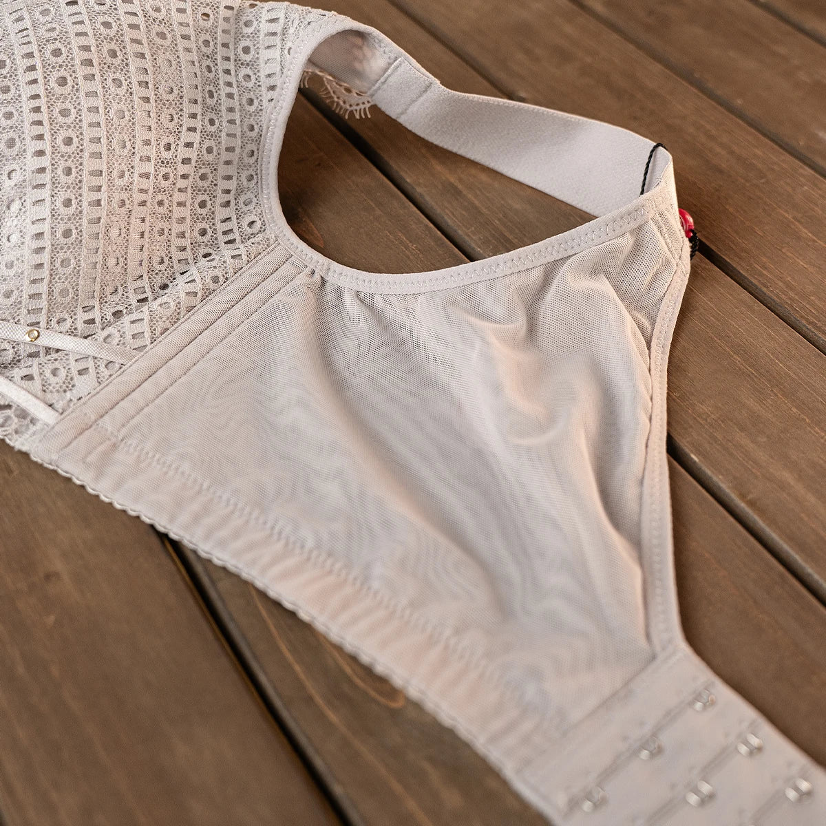 Womens White Lace Full Coverage Push Up Underwire Bra