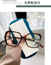Big Size Woman Eyeglasses Ultra light TR90 White Eyewear Square Full Frame Optical Prescription Frames