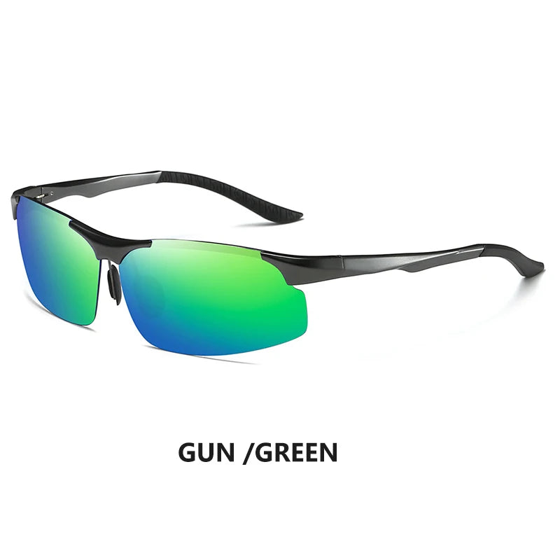 Aluminum Photochromic Polarized UV400 Mirror Driving Sunglasses for Men Women