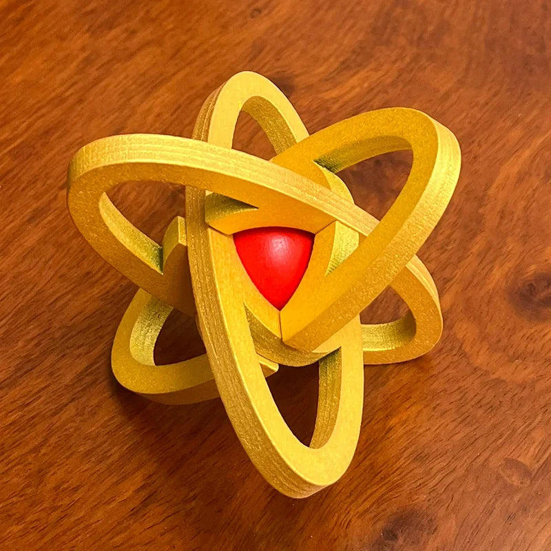 Wooden Kong Ming Lock Lu Ban Lock IQ Brain Teaser Puzzle Games  3D Puzzles for Adults Montessori Educational Toys