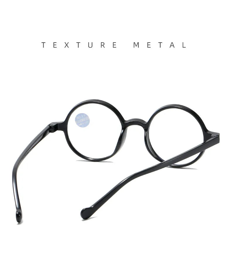 Fashion Reading Glasses Clear Lens Vintage Round Eyewear Hyperopia Presbyopia Reading Eyeglasses +1.0 +1.5 +2.0 +2.5