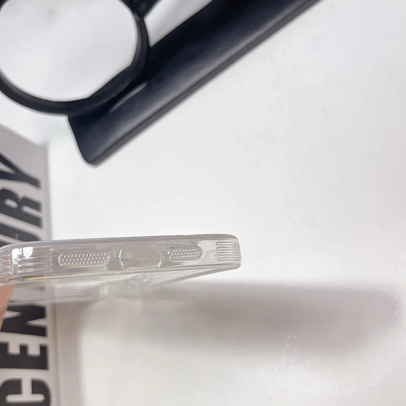 Transparent Clear MagSafe  Floral Flower Case for iPhone 16 14 15 Pro Max 15 Plus – Wireless Charging Shockproof Cover