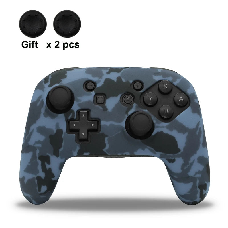 Anti-Slip Soft Silicone Case for Nintendo Switch Pro Controller – Rubber Skin with Joystick Grip Caps