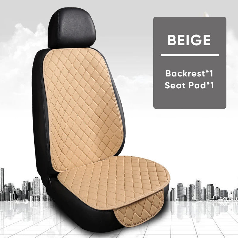 PU Leather Car Seat Cover Seat Back Cushion Minimalism Seat Cushion Universal Wear-resistant and Durable Four Seasons Pad Mat