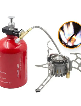 APG Portable Camping Stove Oil/Gas Multi-Use Gasoline Stove 1000ml Picnic Cooker With Windshield Hiking Equipment