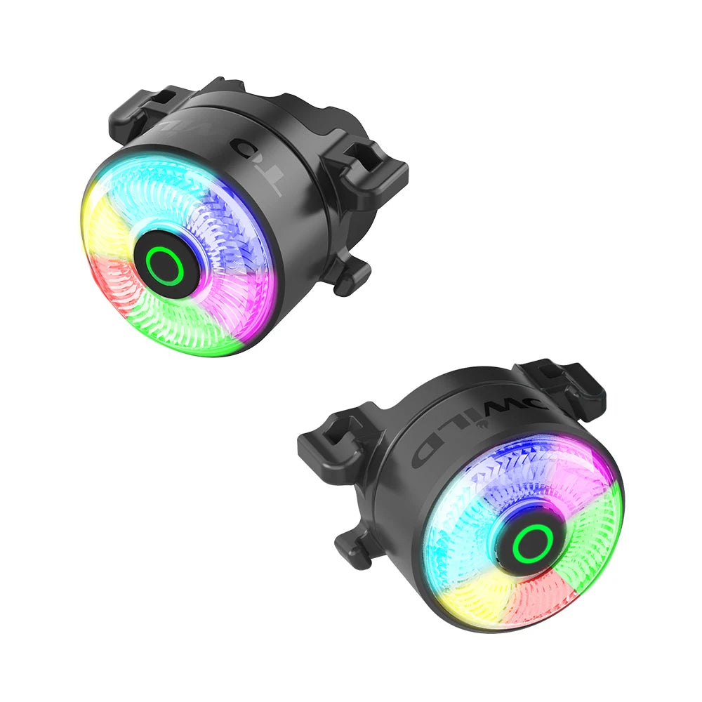 Team Sync Tail Light 50m Auto Brake Sensing Bicycle Rear Light LED Rechargeable IPX6 Waterproof Cycling Taillight