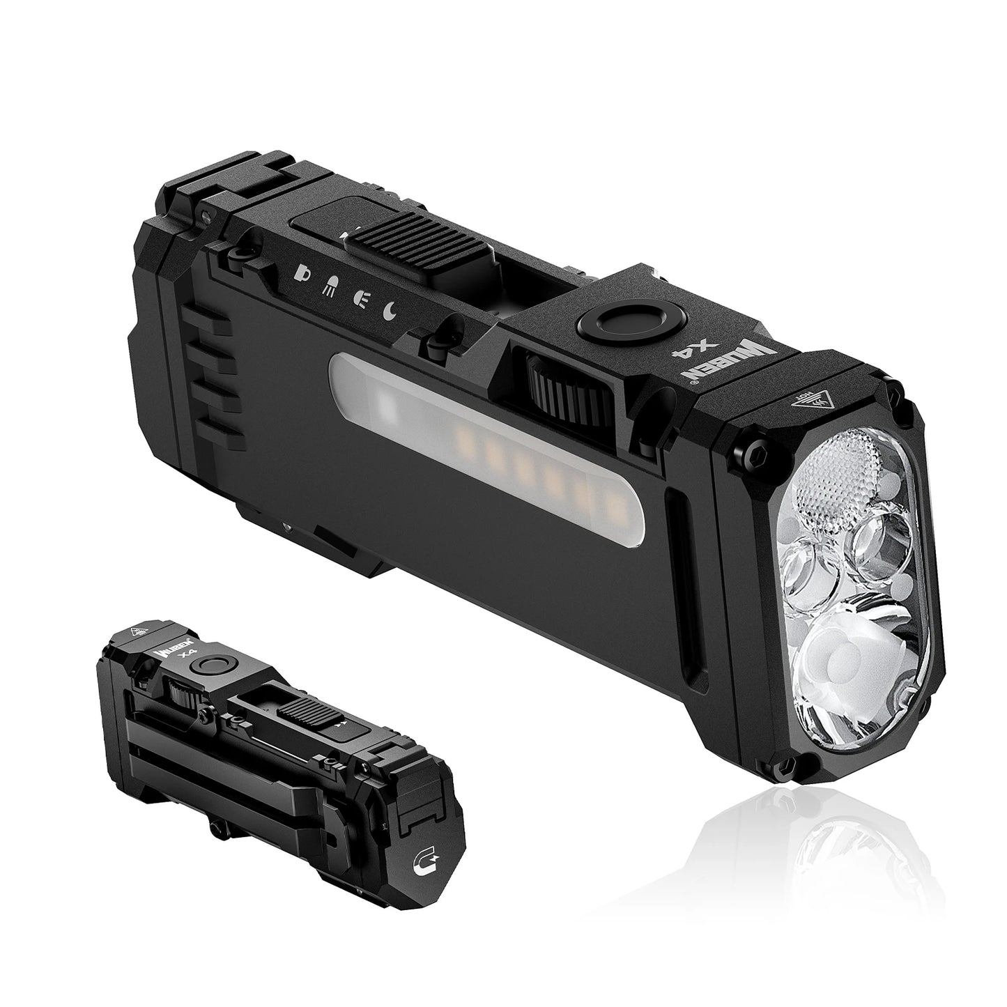 1500 Lumen Rechargeable Flat EDC LED Flashlight With RGB Side Light