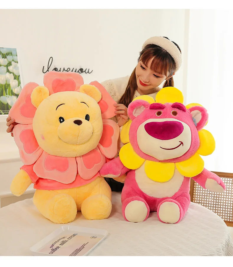 Sunflower Fairy Strawberry Bear Plush Stuffed Doll Toy
