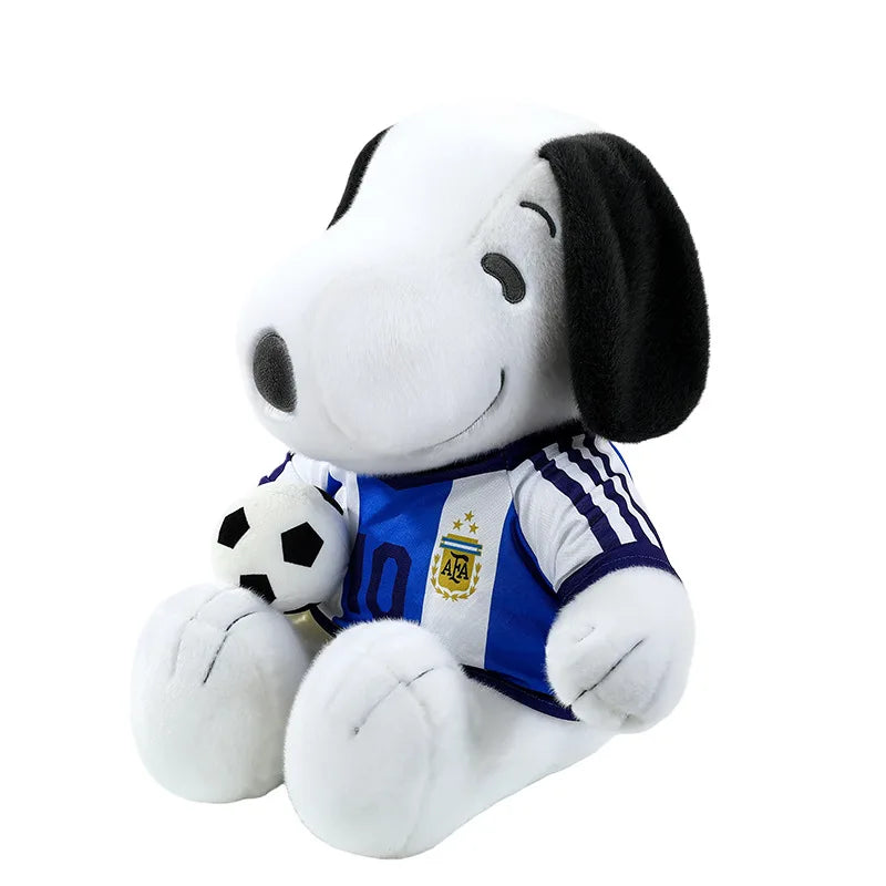 Kawaii Stuffed Doll Snoopy Football Plush Toy Cute Anime Character Stuffed Animal for Kids Birthday Gift and Cartoon Collection