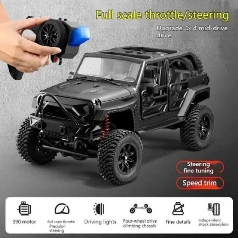 112 Scale Four Wheel Drive RC Wrangler Climbing Off Road Car