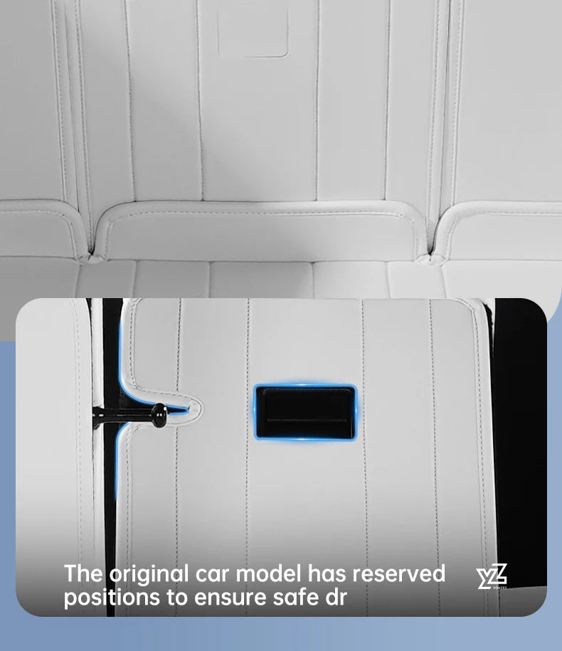Custom Nappa Leather Trunk Mat Set for Tesla Model Y Juniper 2025 2026 Full Coverage Cargo Liner 7 Piece