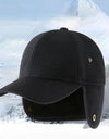 Mens Winter Fleece Hat Golf Cap Ear Protection Keep Warm Windproof Casual Visor for Cold Weather Travel Camping Outdoor Sports