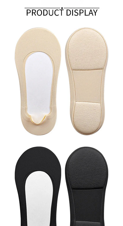 Women Boat Sock Plantar Fasciitis Shoes Insole Socks Insoles for Feet Shock Absorbing Shoe Sole Invisible Non slip Shoe pads