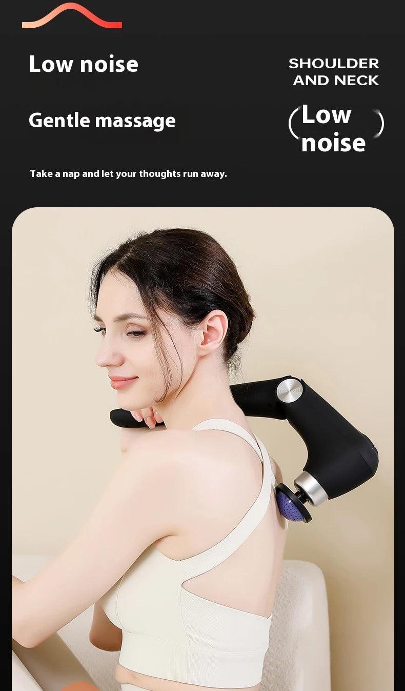 Foldable Massage  Deep Tissue with Heat & Cold Head Adjustable Angles Portable Percussion Back Massager for Muscle Neck Body