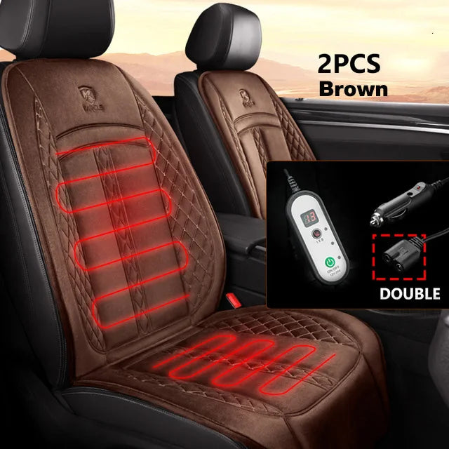 12V 24V Heated Car Seat Cover Universal Winter Electric Heating Cushion