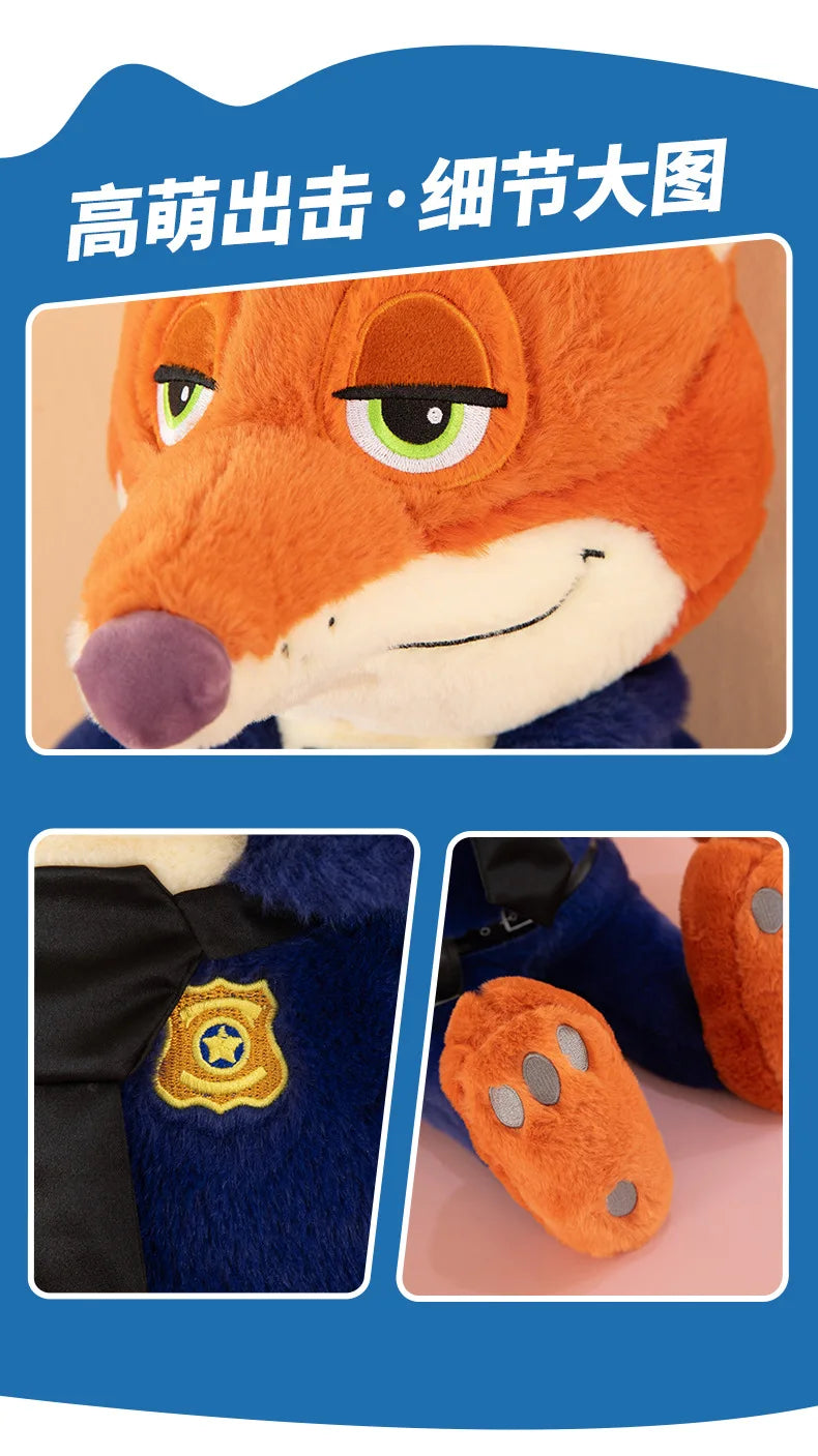 Kawaii Judy Hopps Plush Toy Nick Wilde Stuffed Doll From Zootopia Cute Rabbit Fox Doll Kids Birthday Xmas Gift for Children