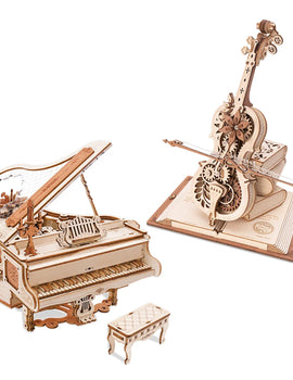 Mechanical Music Box 3D Wooden Puzzle