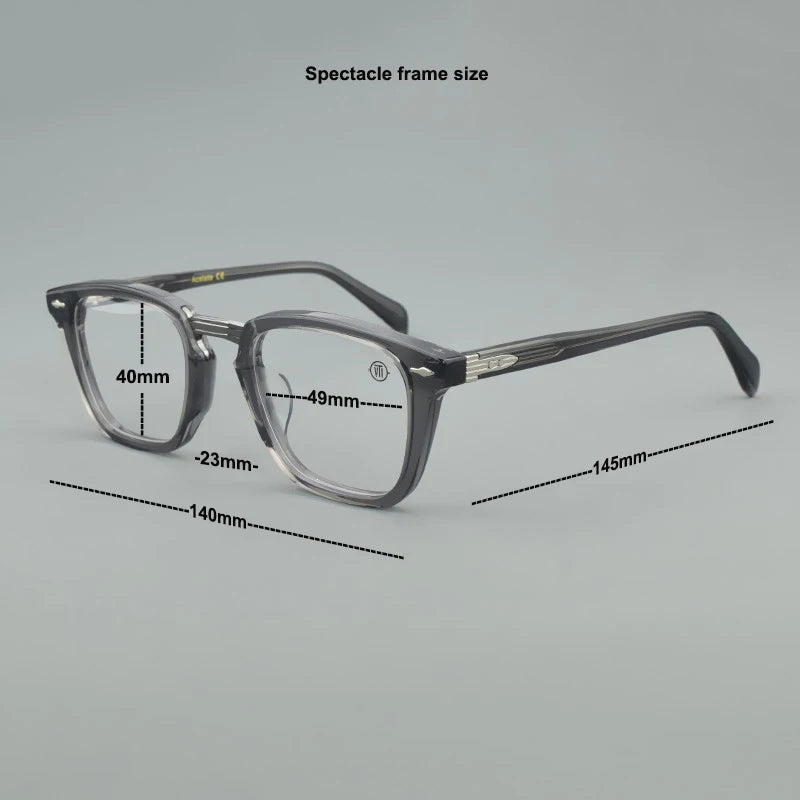 Retro square Eyeglasses Designer Handmade Acetate Myopia Prescription nerd Glasses Frames Vintage Eyewear