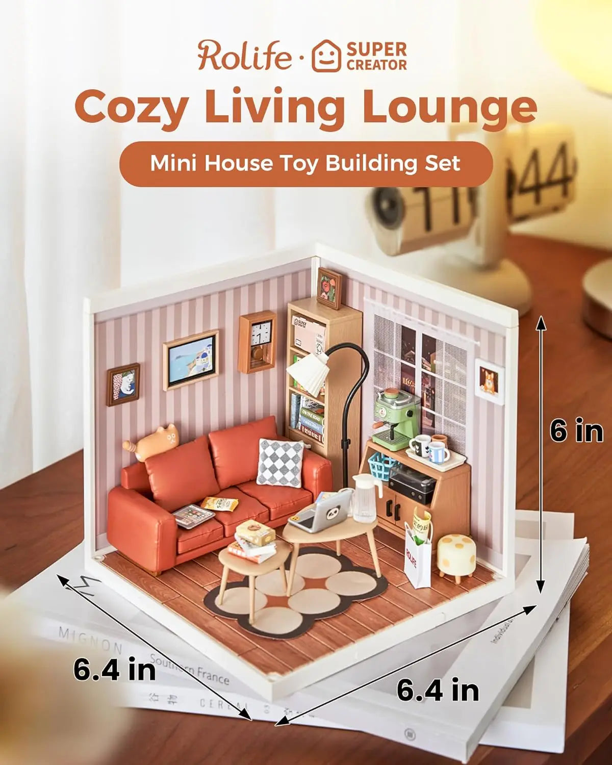 Super Store Series Plastic 3D Puzzle DIY Miniature dollhouse kit Building Block