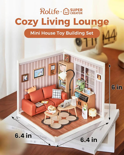 Super Store Series Plastic 3D Puzzle DIY Miniature dollhouse kit Building Block