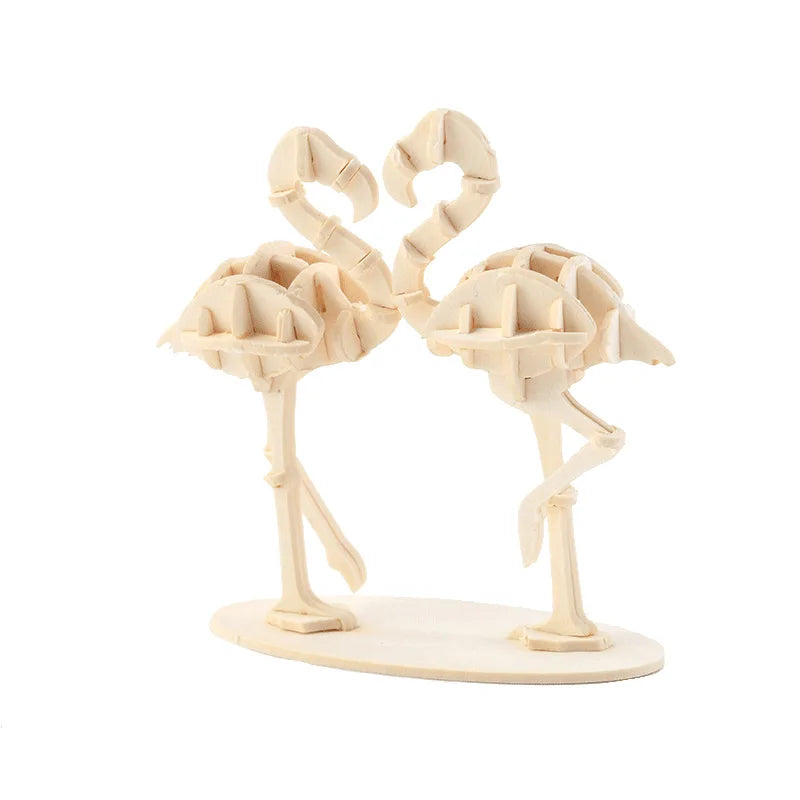 3D Wooden Puzzle Toys for  Adults Teens Animal Assembly Kit Decoration Animal Puzzle Games Home Office Creative Ornament