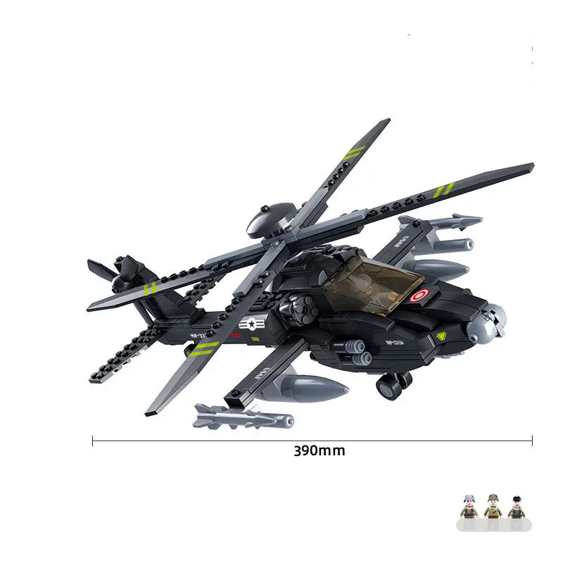 MOC Viper Armed Helicopter Rescue Transport Aircraft Building Blocks Set