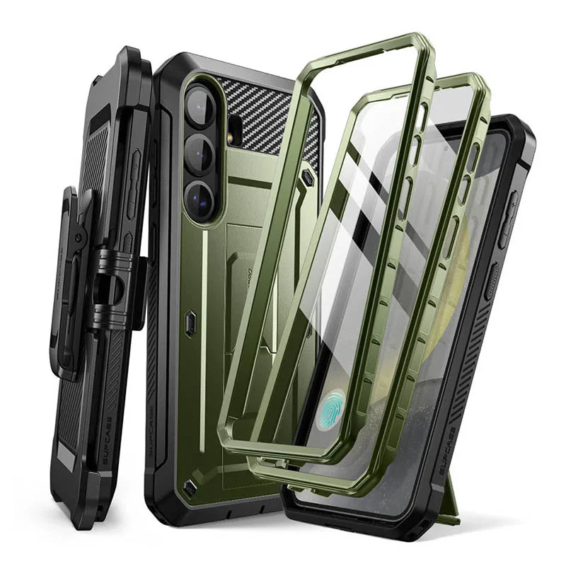 For Samsung Galaxy S25 Plus Case UB Pro Heavy Duty Rugged Phone Case with Built-in Screen Protector Kickstand Belt-Clip