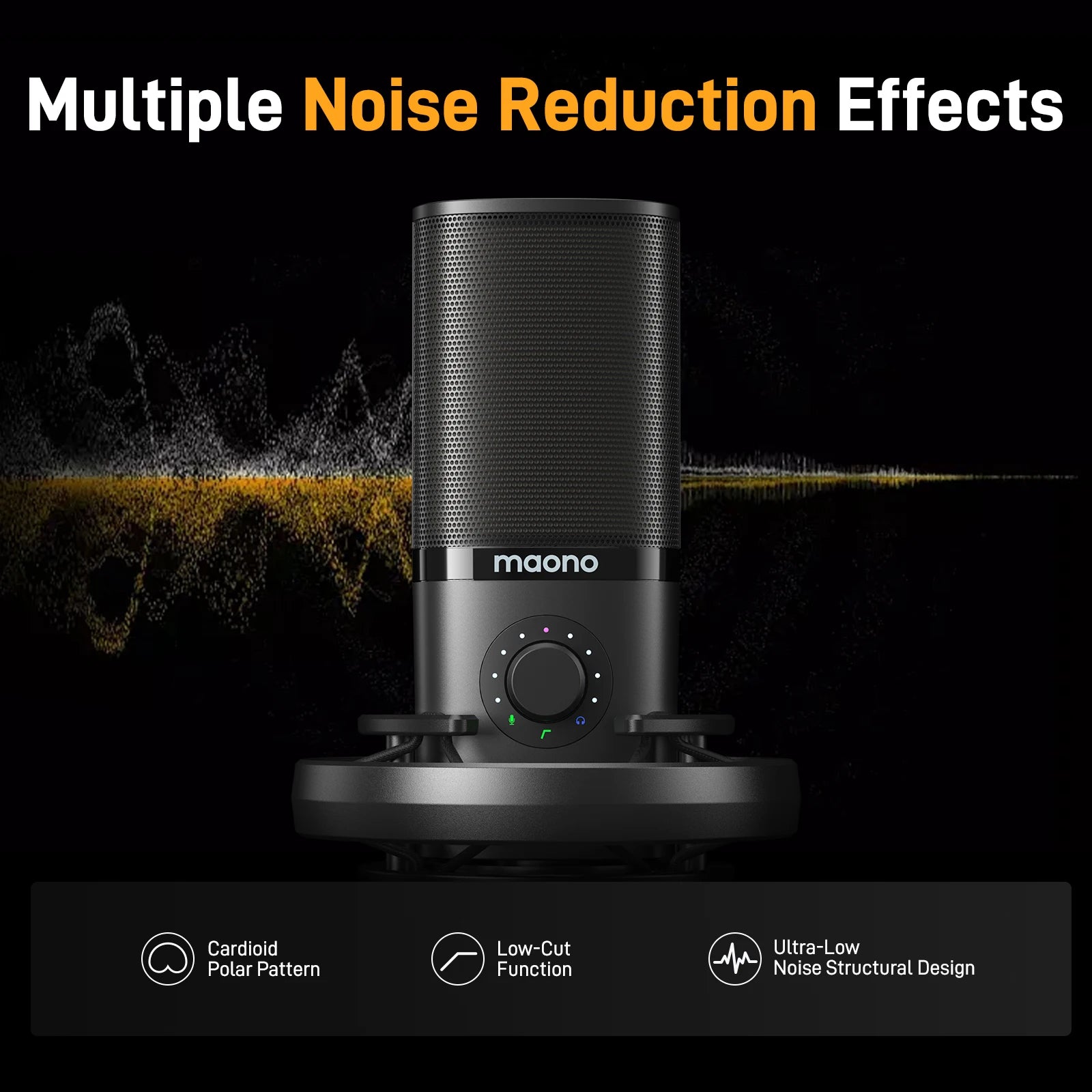 PM450 USB Condenser Microphone. Studio-mic. Comes with shock mount & software