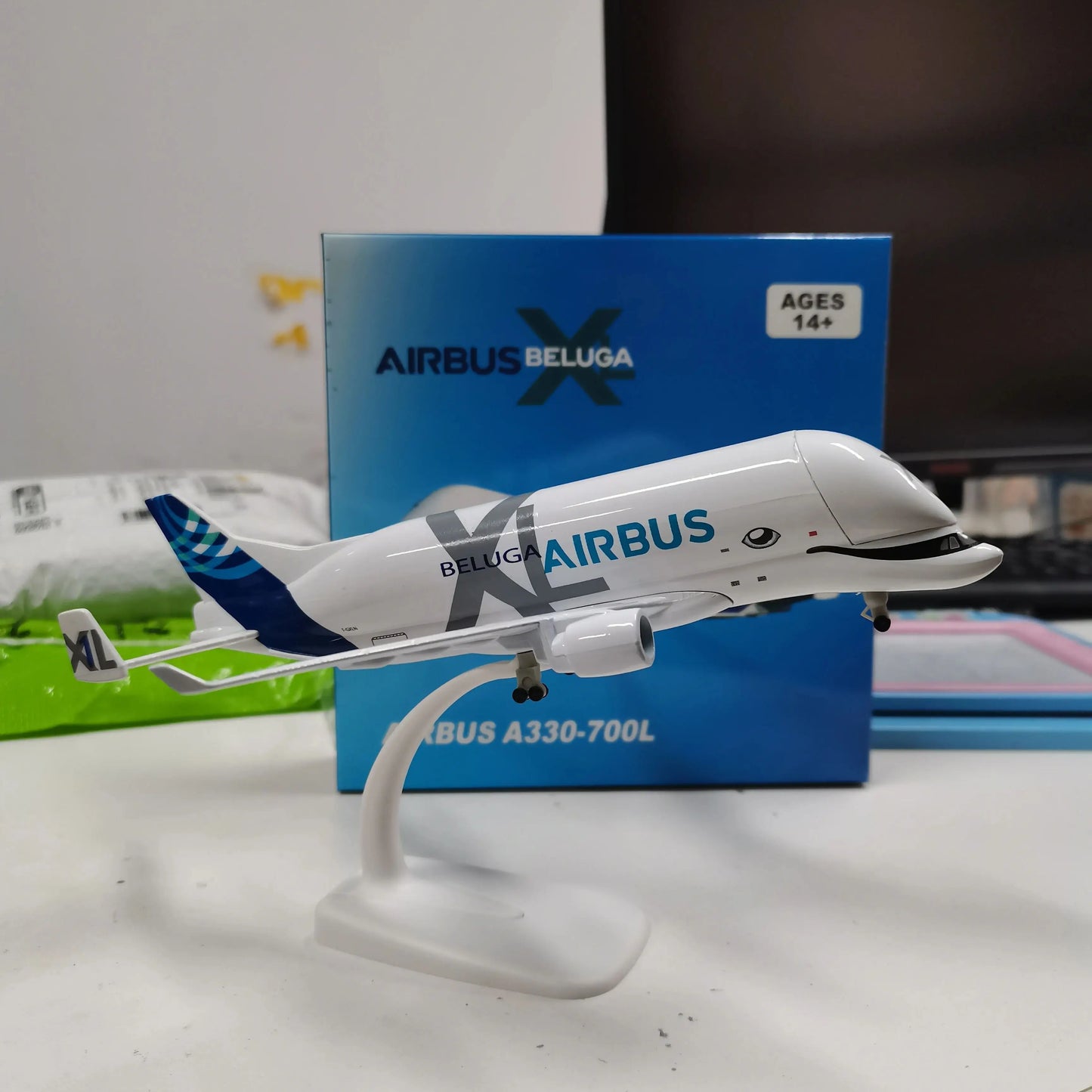 A330 Beluga Airways Aircraft Model with Openable Cargo Bay