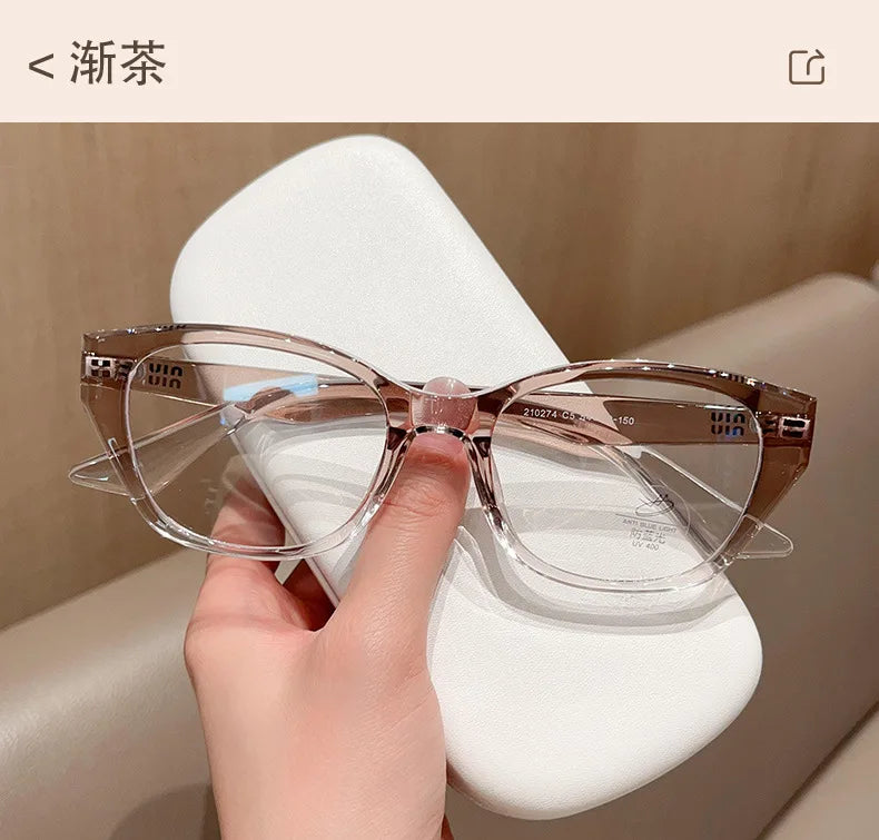 Retro Cat Eye Butterfly Eyewear Ultra light TR90 Spectacle Optical Prescription Frames Specs For Women