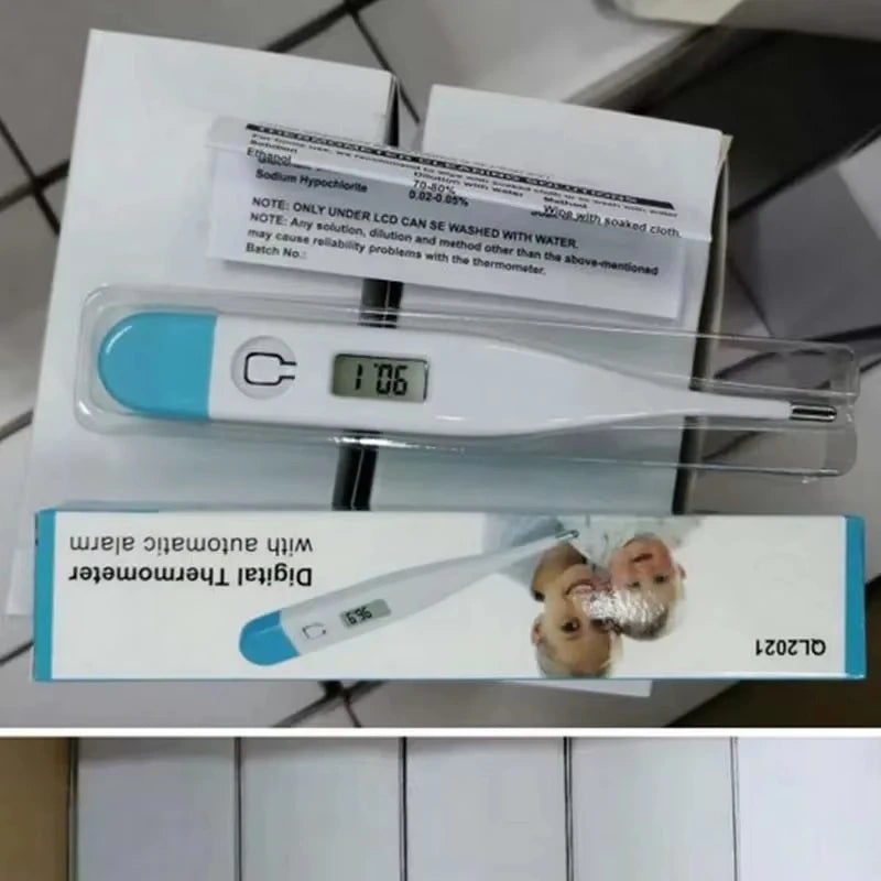 1 PC Digital Thermometer Good Quality Clinical Oral Underarm Rectal Test  Adult Fever Temperature Basal Rigid Tip Termometer